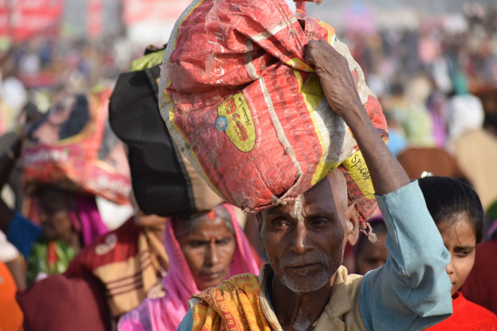 Nikon D3300 sample photo. Kumbh, pragraj, crowd photography
