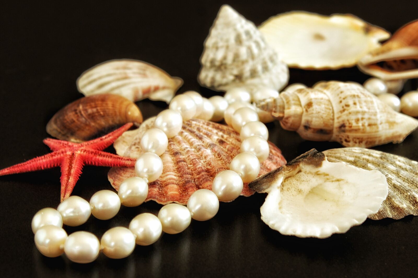 Canon EOS 1300D (EOS Rebel T6 / EOS Kiss X80) sample photo. Beads, pearl necklace, jewellery photography