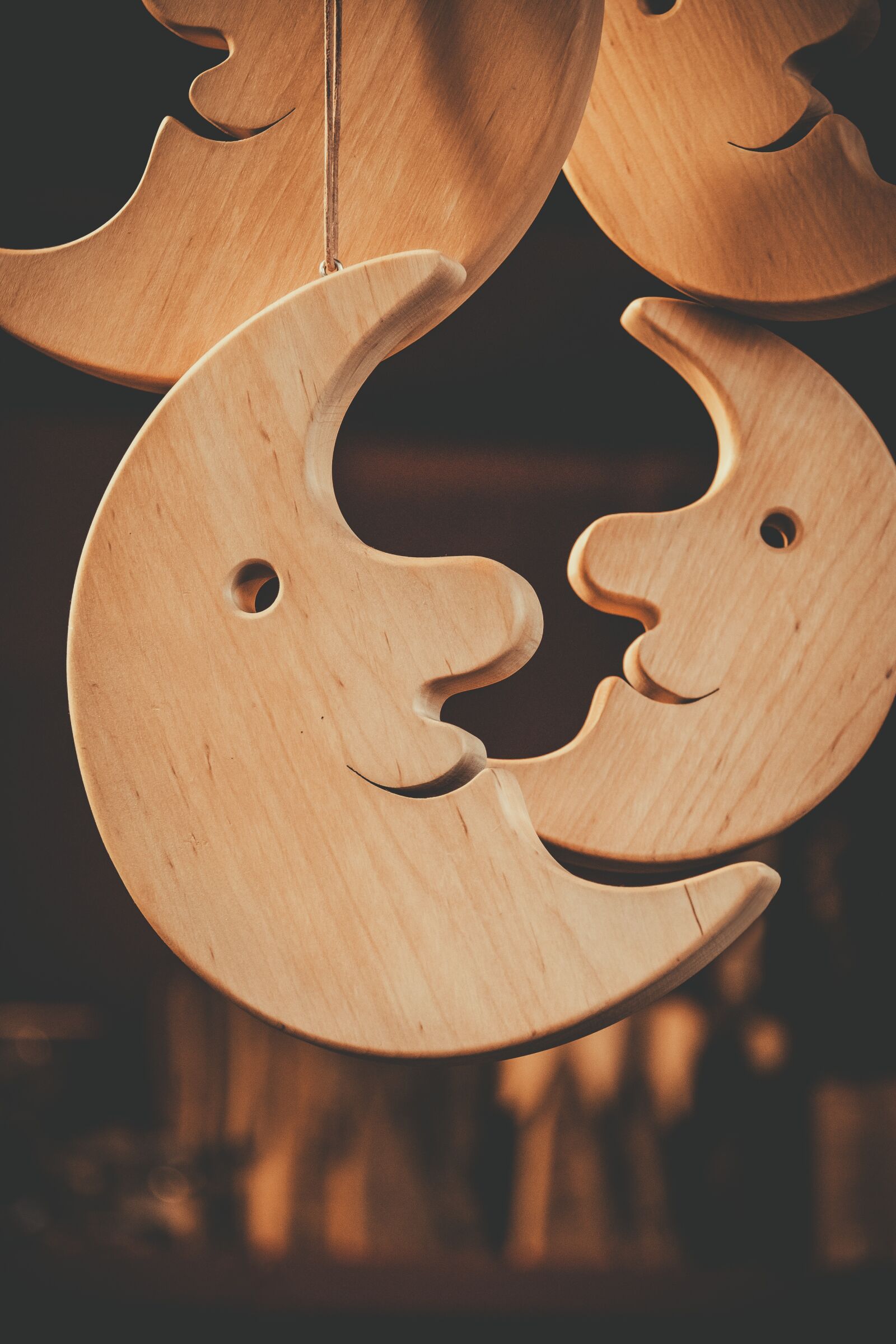 Fujifilm X-T30 sample photo. Moon, wood, decoration photography