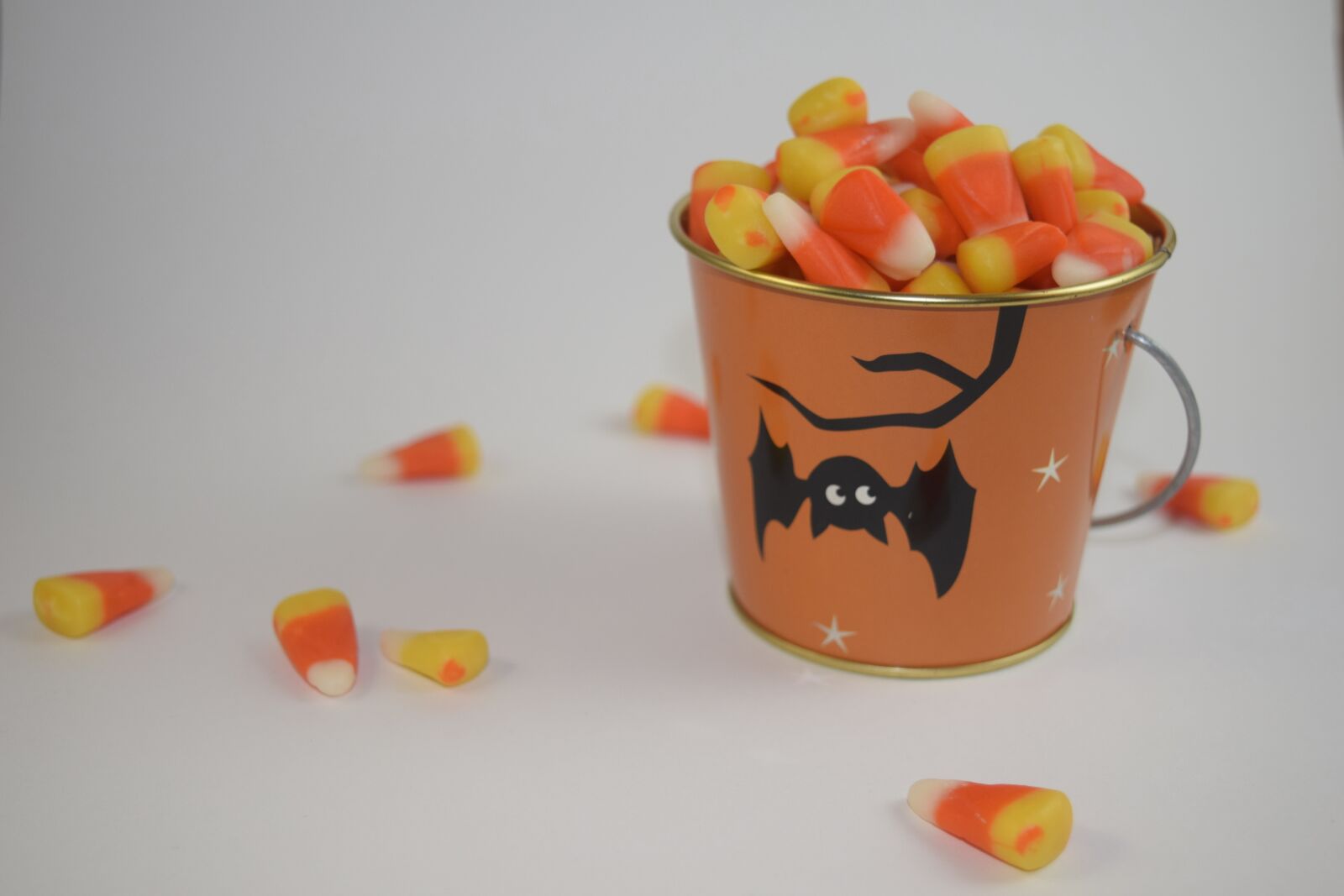 Nikon D3300 sample photo. Candy corn, bucket, candy photography