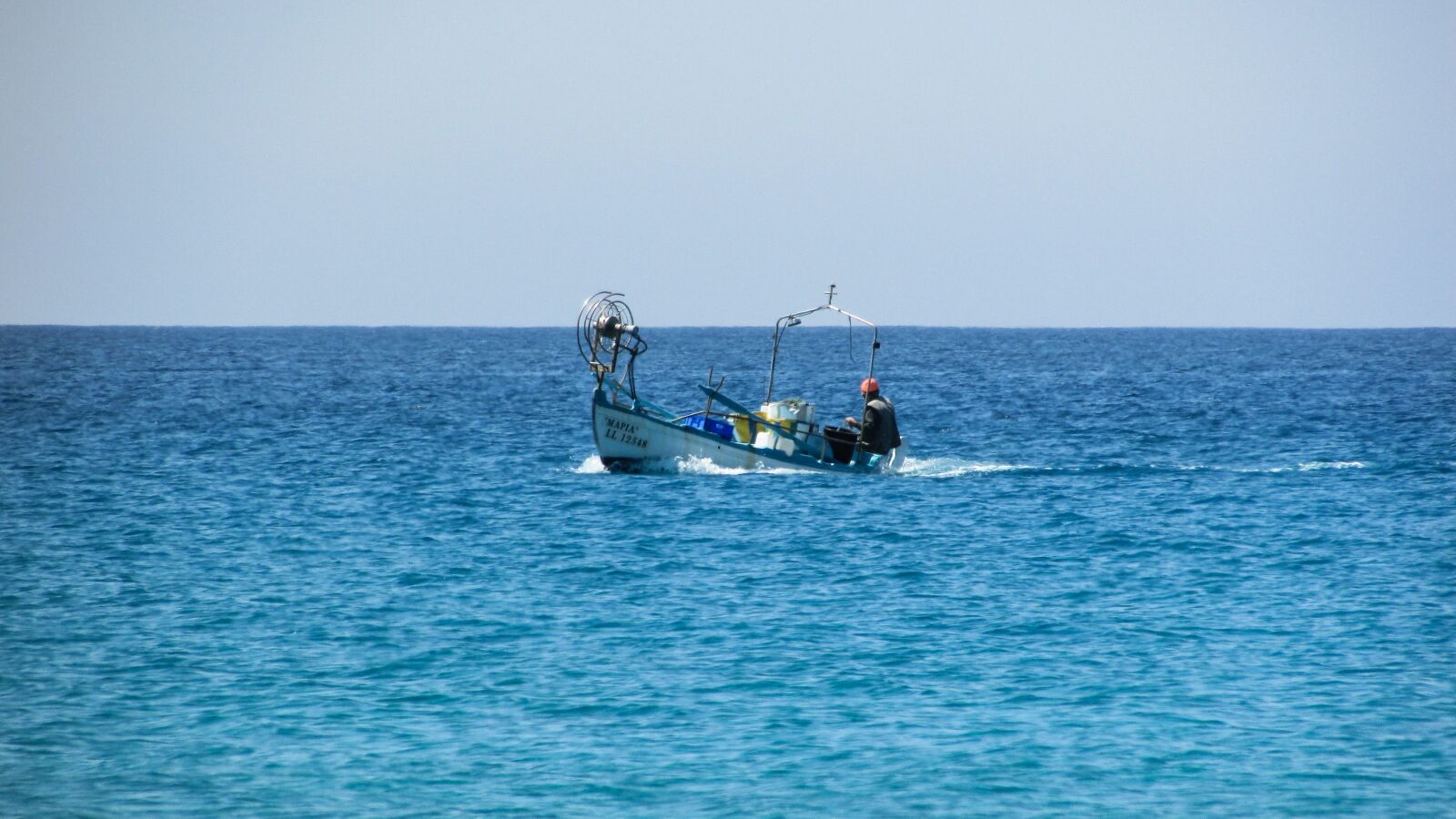 Canon PowerShot SX400 IS sample photo. Fishing boat, fisherman, old photography