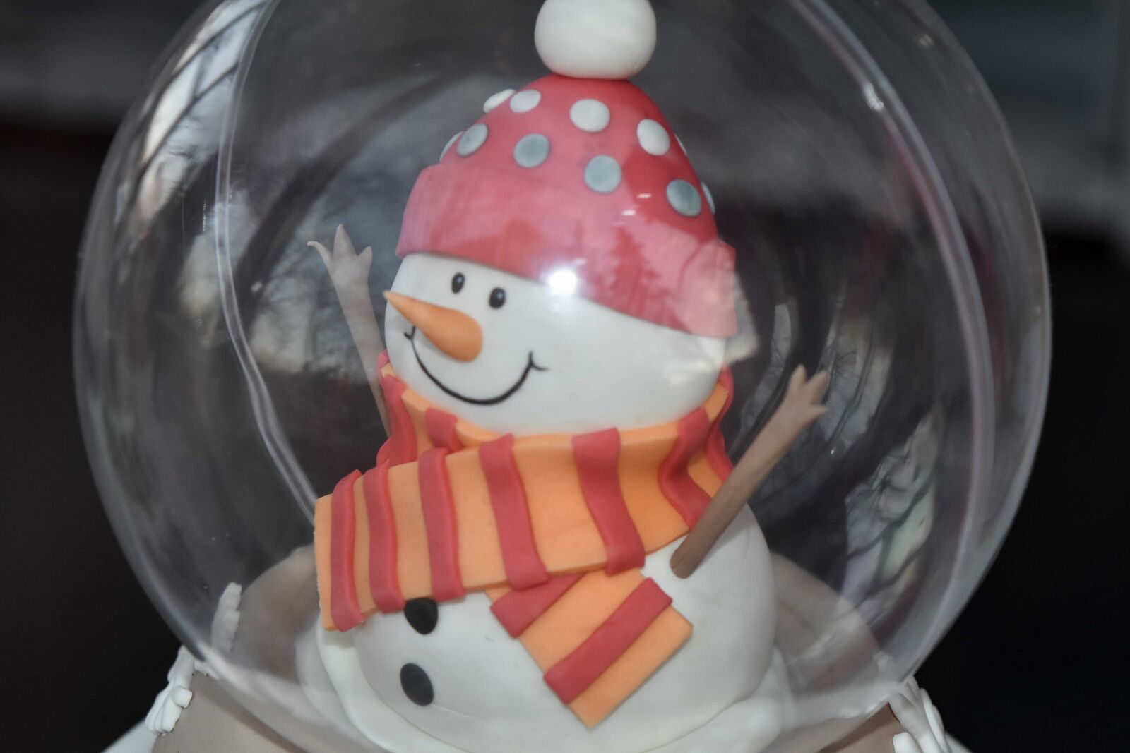 Nikon D5500 sample photo. Christmas, snowman, toy, transparent photography