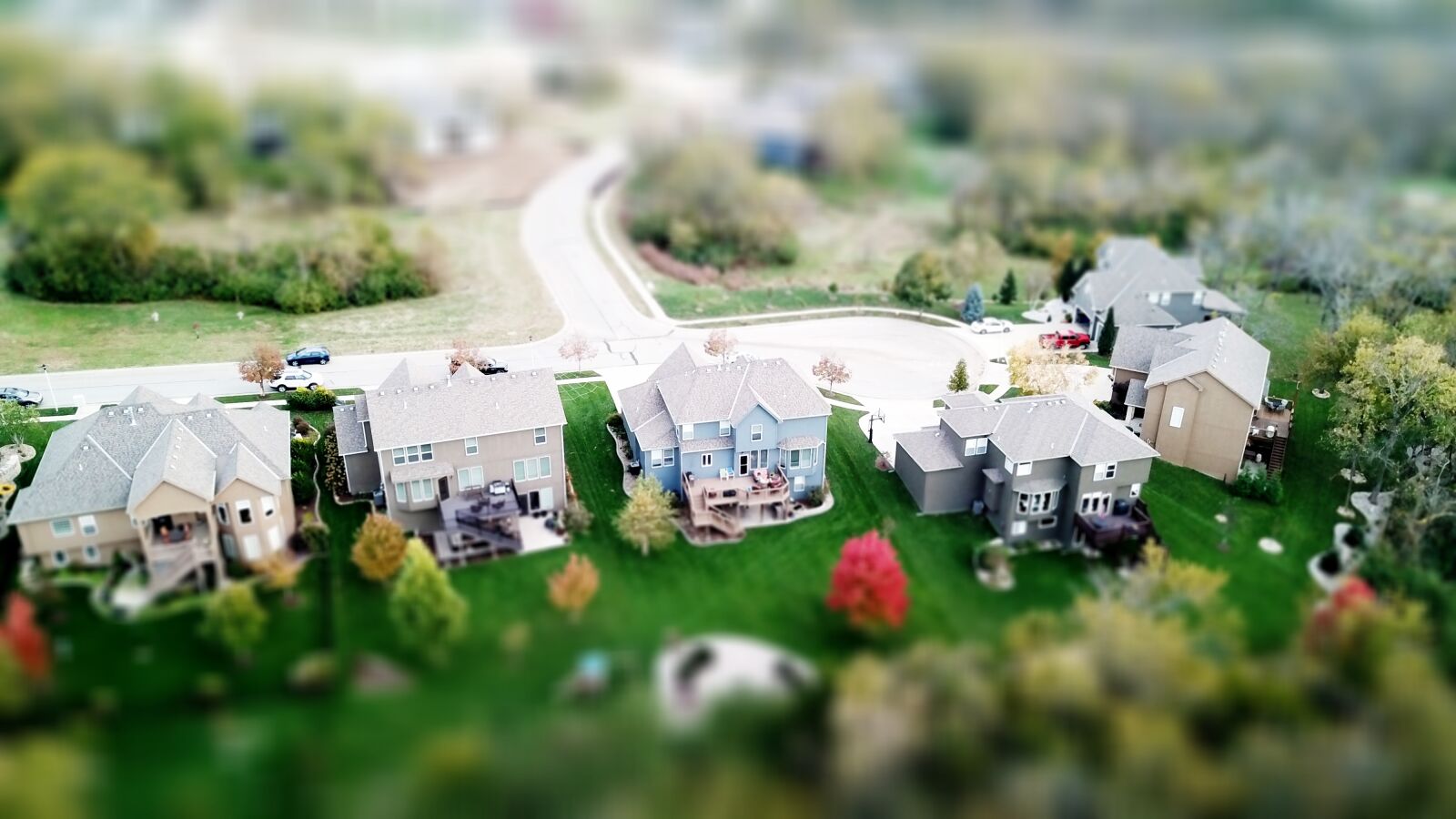 DJI FC220 sample photo. Miniature, village, photo photography