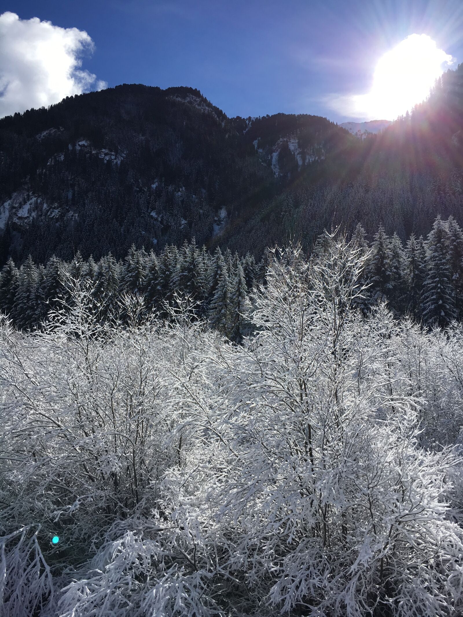 Apple iPhone 6s sample photo. Sky, mountains, winter photography