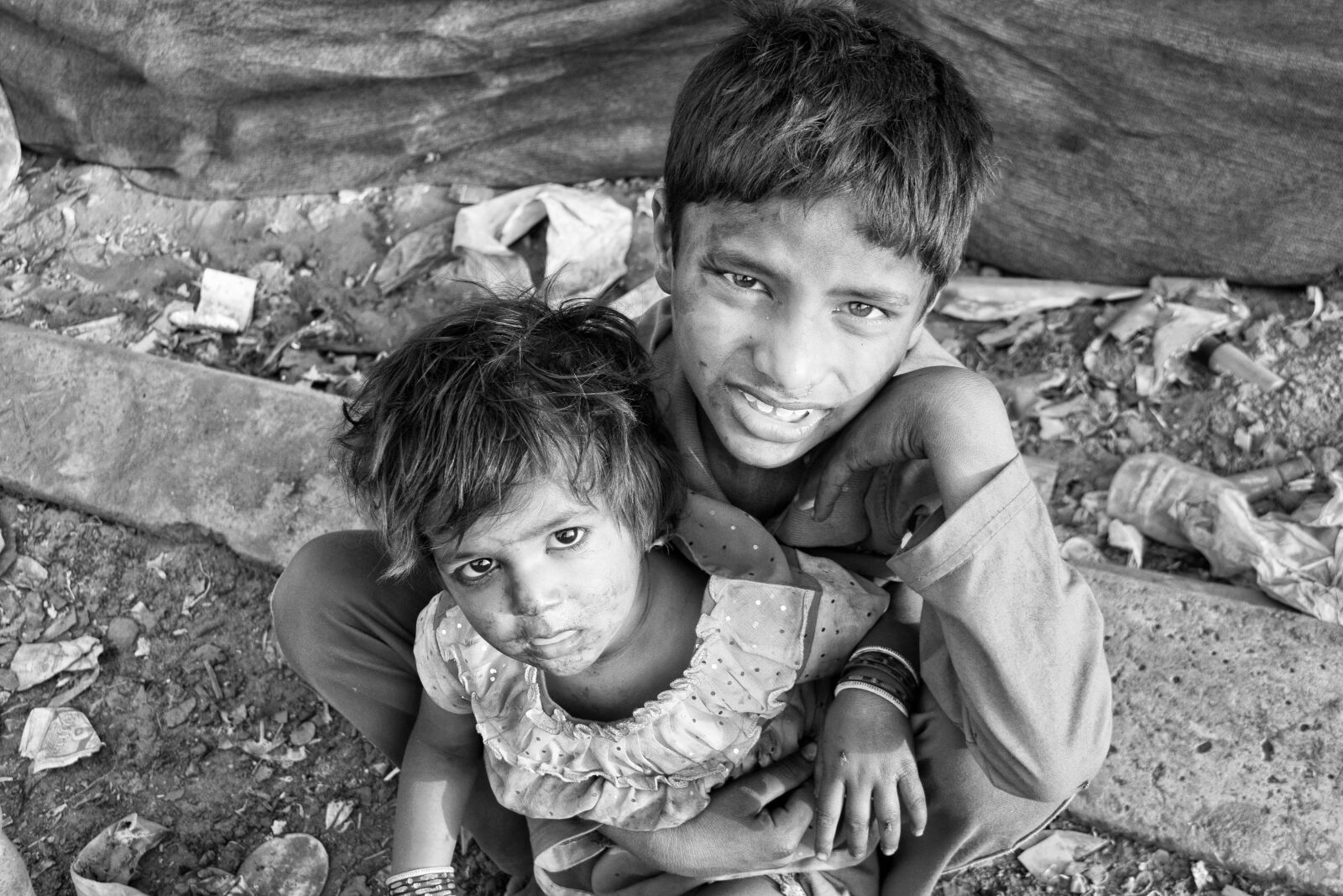 Nikon D3300 sample photo. Children, slums, poverty photography