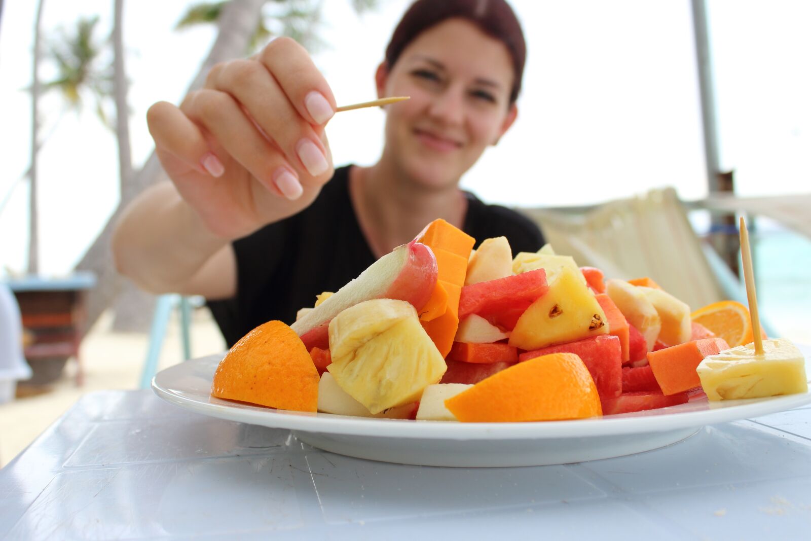 Canon EOS 1200D (EOS Rebel T5 / EOS Kiss X70 / EOS Hi) sample photo. Breakfast, fruit salad, eat photography