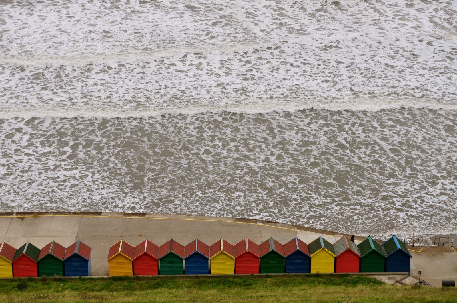 Nikon D5000 sample photo. Whitby, beach huts, summer photography