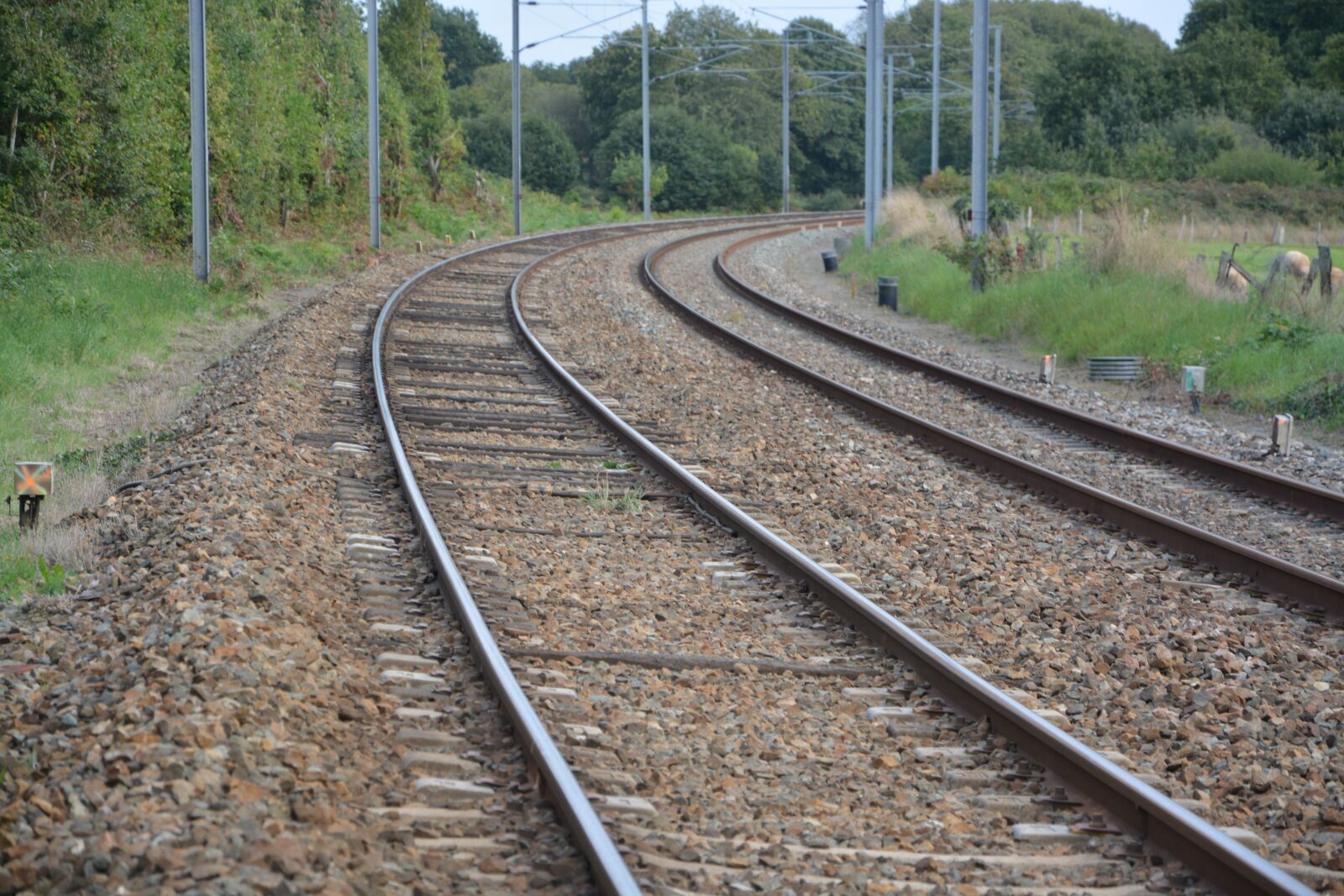 Nikon D5200 sample photo. Rails railway, sncf railway photography
