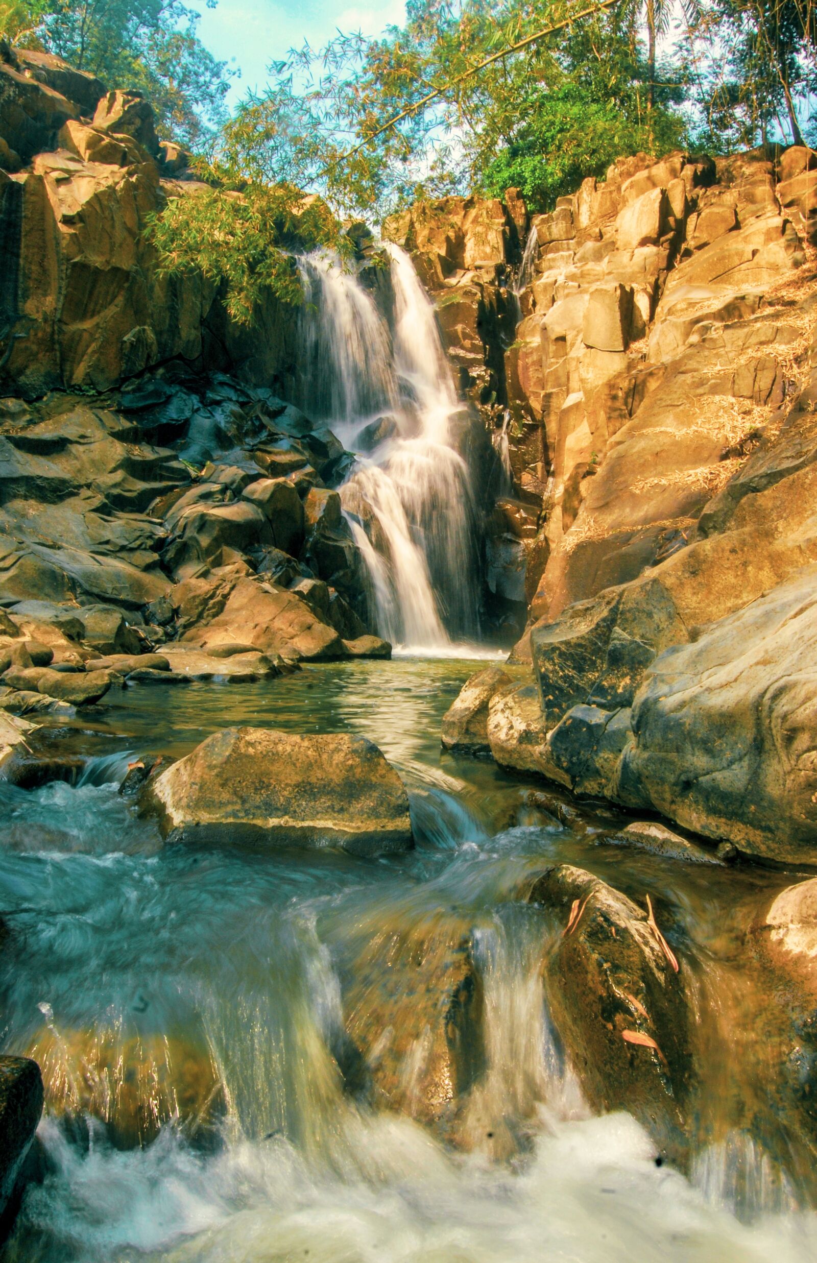 Nikon D40X sample photo. Waterfall, landscape, water photography