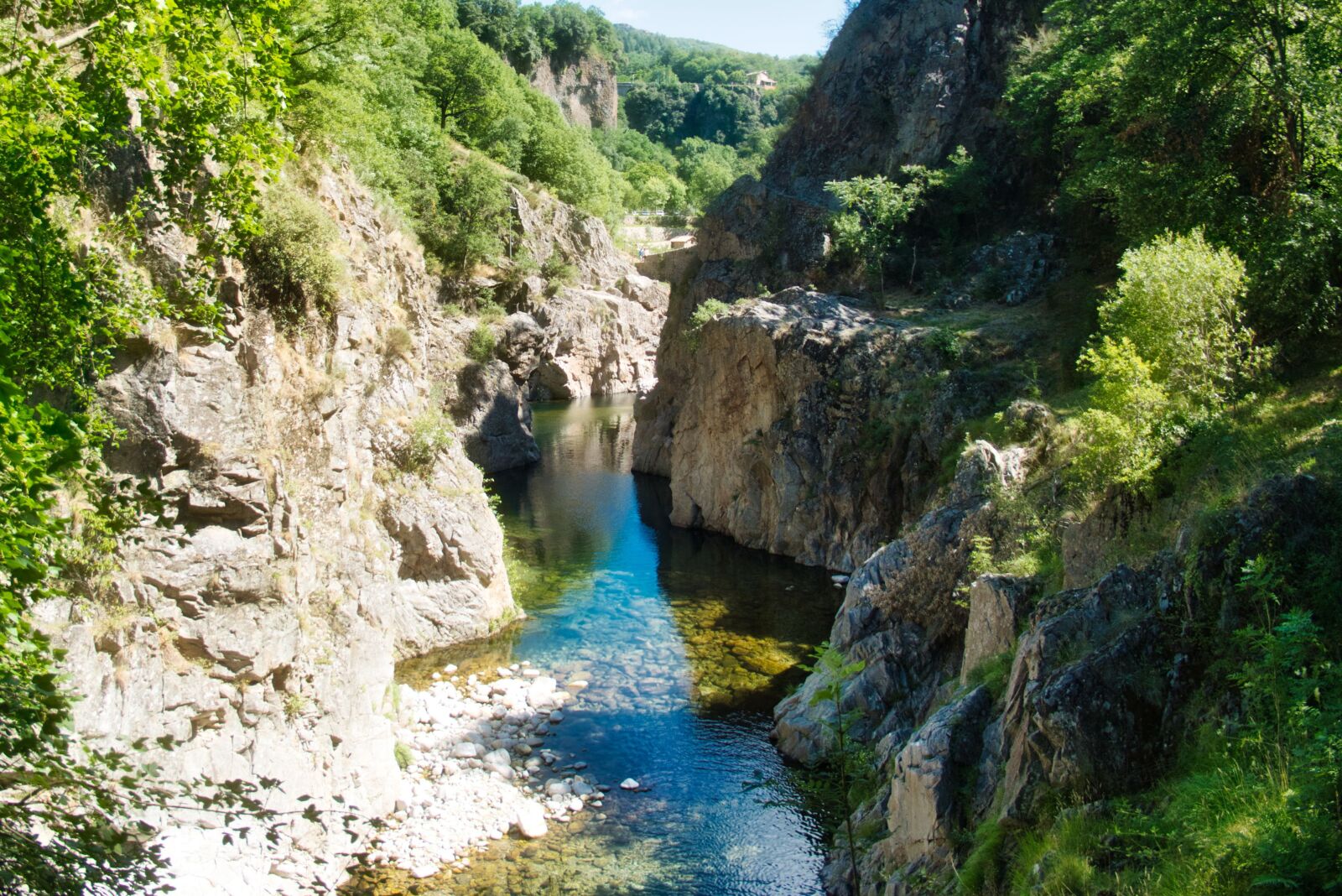 Panasonic DC-TZ200 sample photo. River, france, ardeche photography