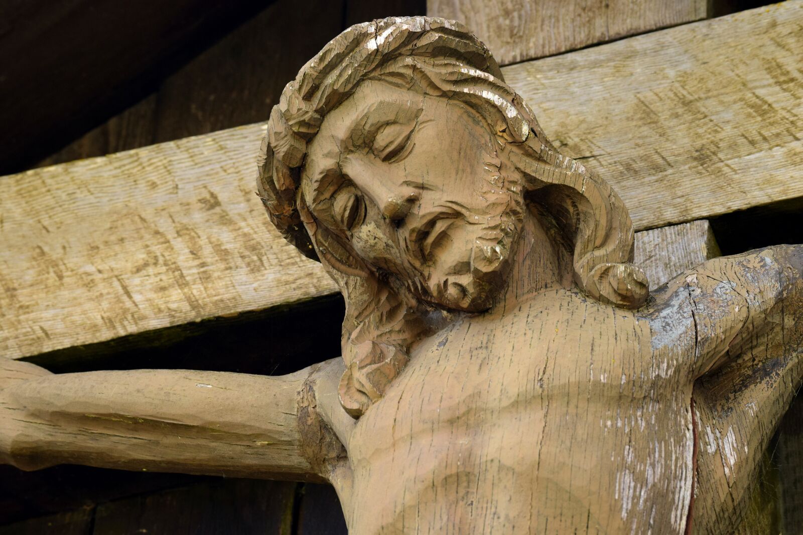 Nikon D3300 sample photo. Cross, wooden cross, weathered photography