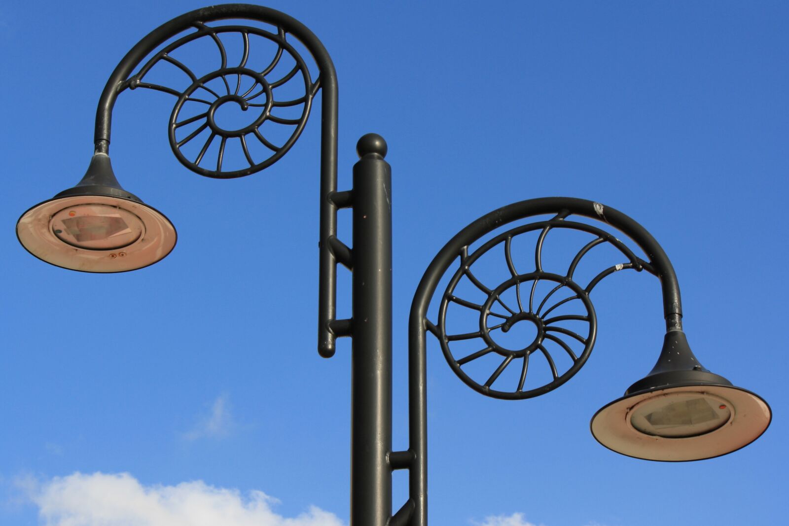 Canon EOS 1000D (EOS Digital Rebel XS / EOS Kiss F) sample photo. Lyme regis, lamps, design photography