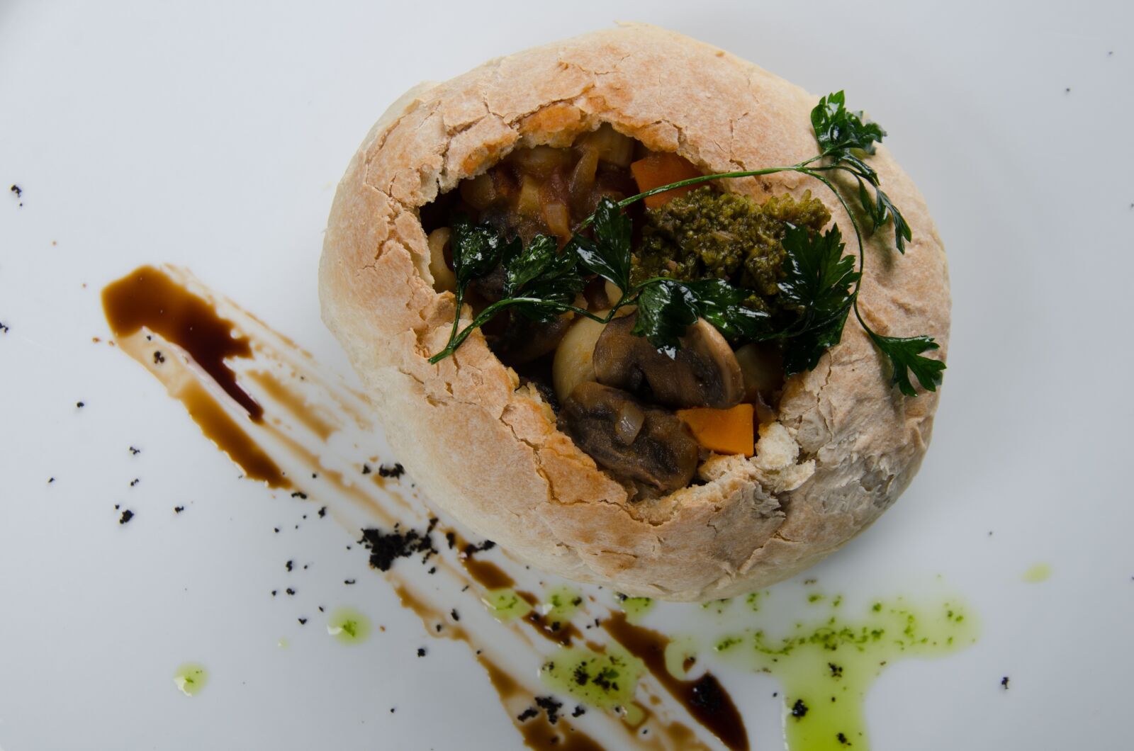 Nikon D7000 sample photo. Bread, filling, spices photography