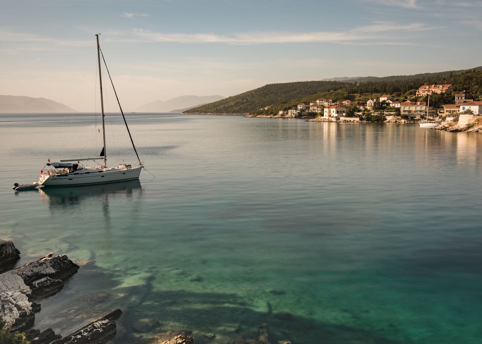 Nikon D810 sample photo. Yacht, boat, fiscardo photography