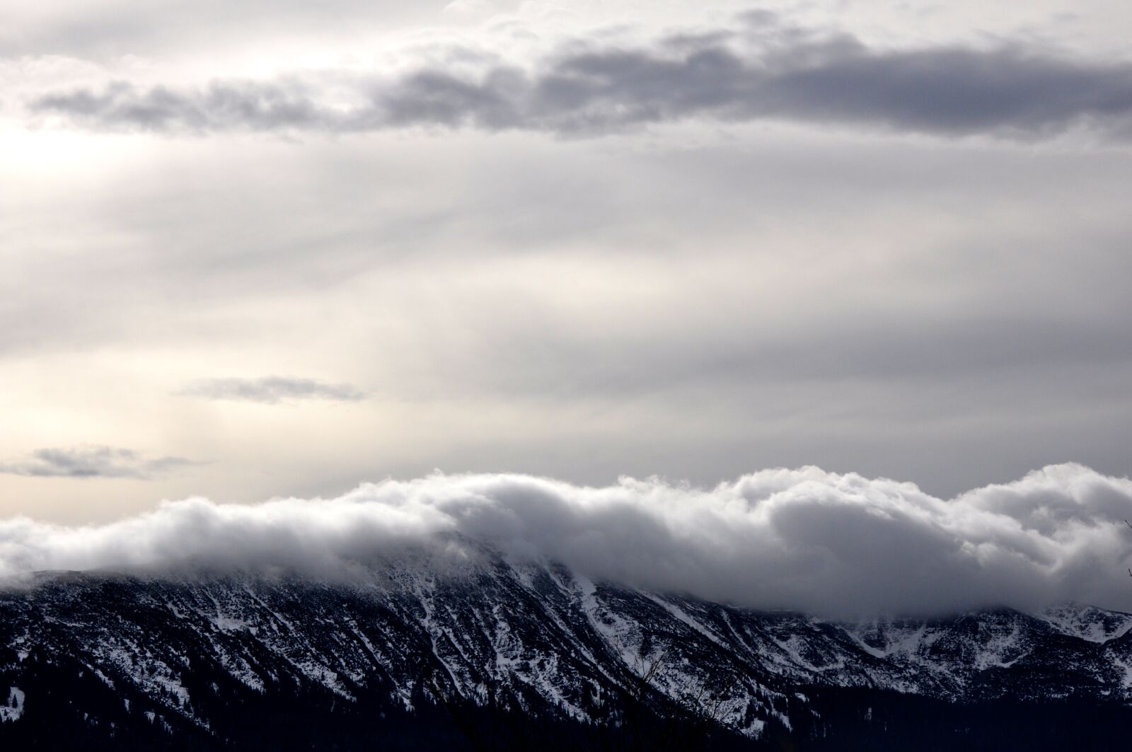 Nikon D90 sample photo. Mountains, clouds, landscape photography