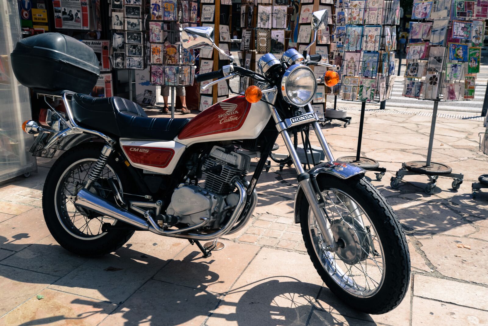 Nikon D610 sample photo. Parked, honda, motorcycle photography
