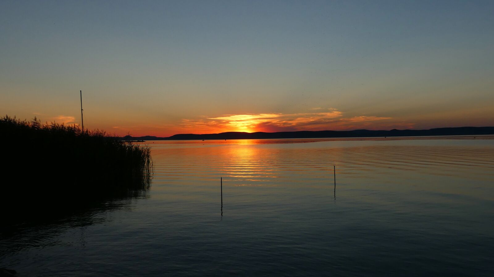 Panasonic Lumix DMC-FZ300 sample photo. Sunset, lake balaton, balaton photography