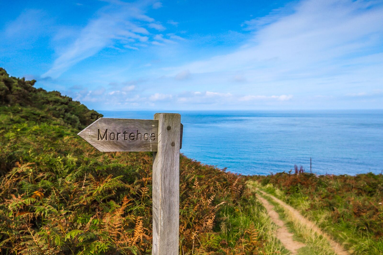 Canon EF 16-35mm F2.8L II USM sample photo. Coast, directional board, path photography