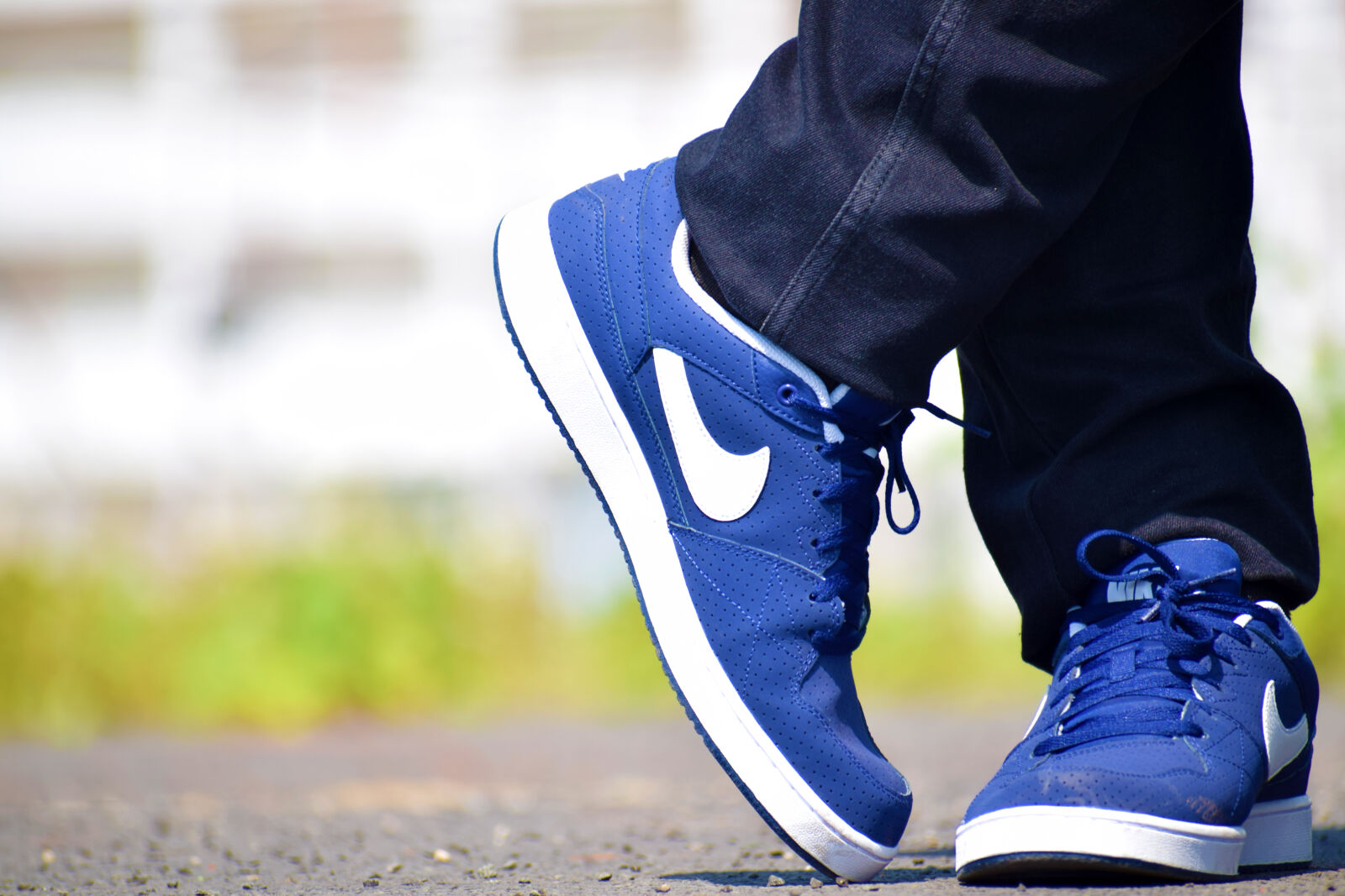 Nikon D5300 sample photo. Blue, nike, low, top photography