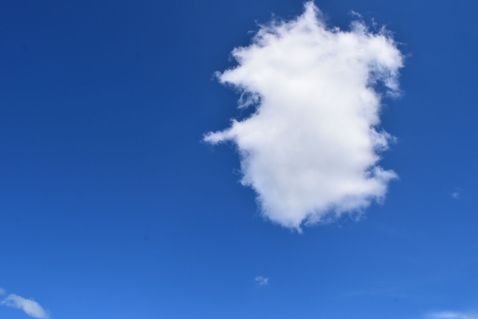 Nikon D3300 sample photo. Cloud monster, blue sky photography