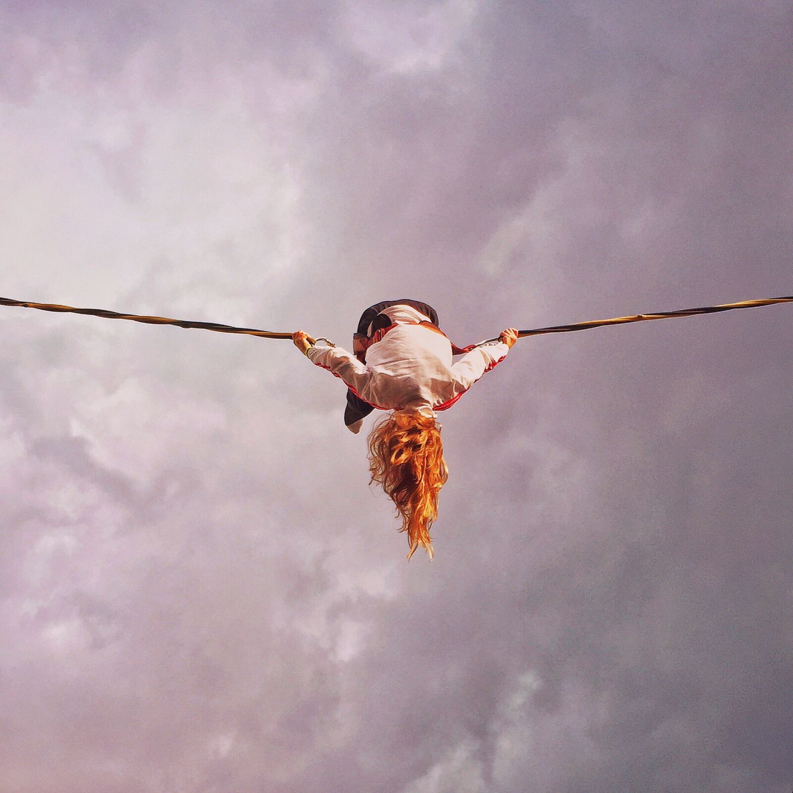Apple iPhone 6 sample photo. Freedom, fun, person, rope photography