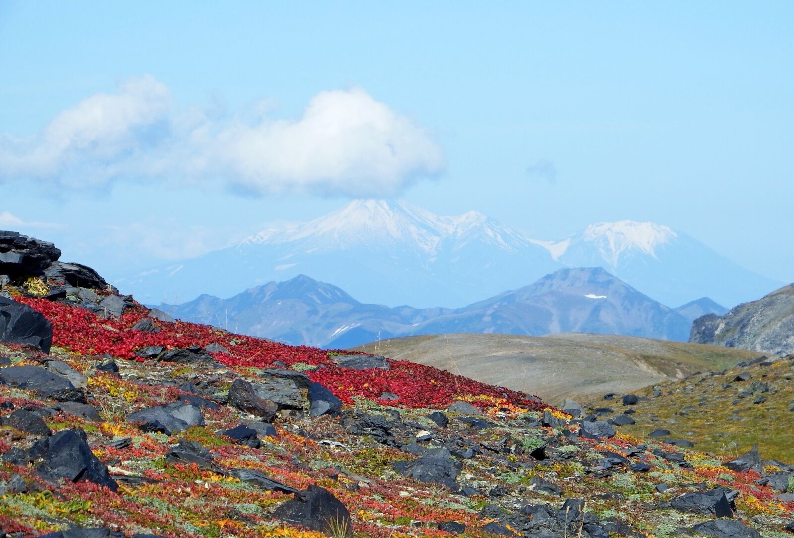 Fujifilm FinePix S1 sample photo. Mountains, volcano, tundra photography