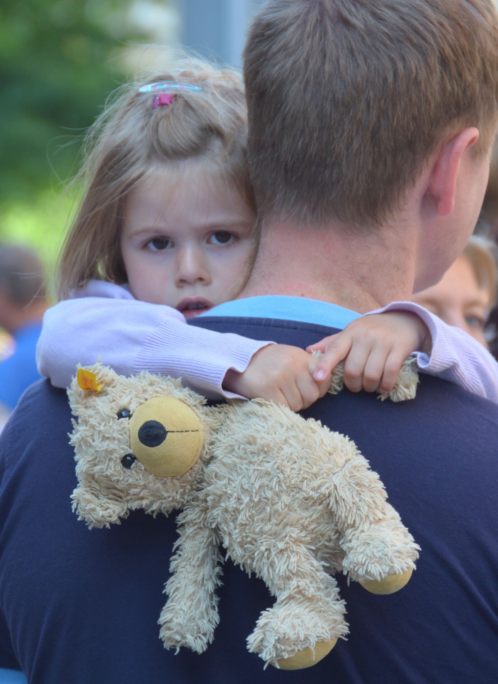 Nikon D7100 sample photo. Child, father, teddy photography