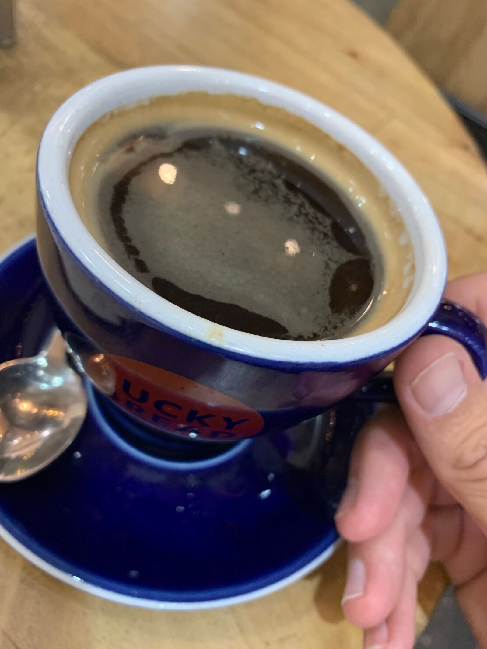 Apple iPhone XR sample photo. Coffee, cup, table photography