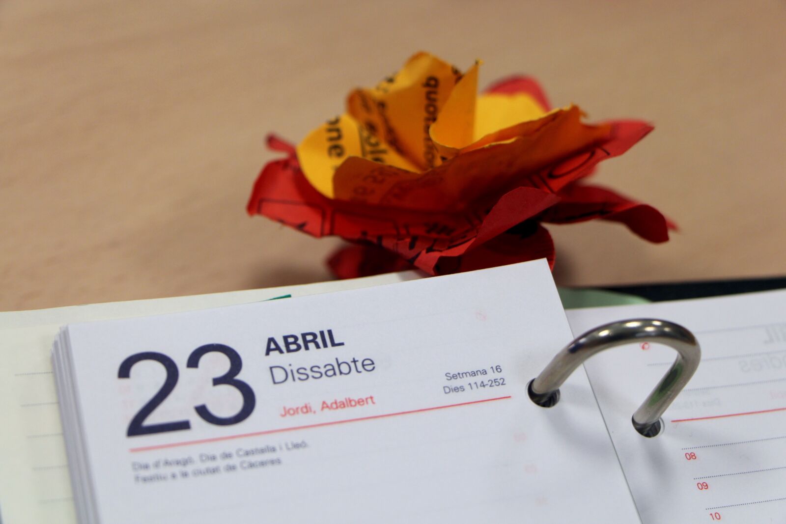 Canon EOS 650D (EOS Rebel T4i / EOS Kiss X6i) sample photo. Paper flower, calendar, day photography