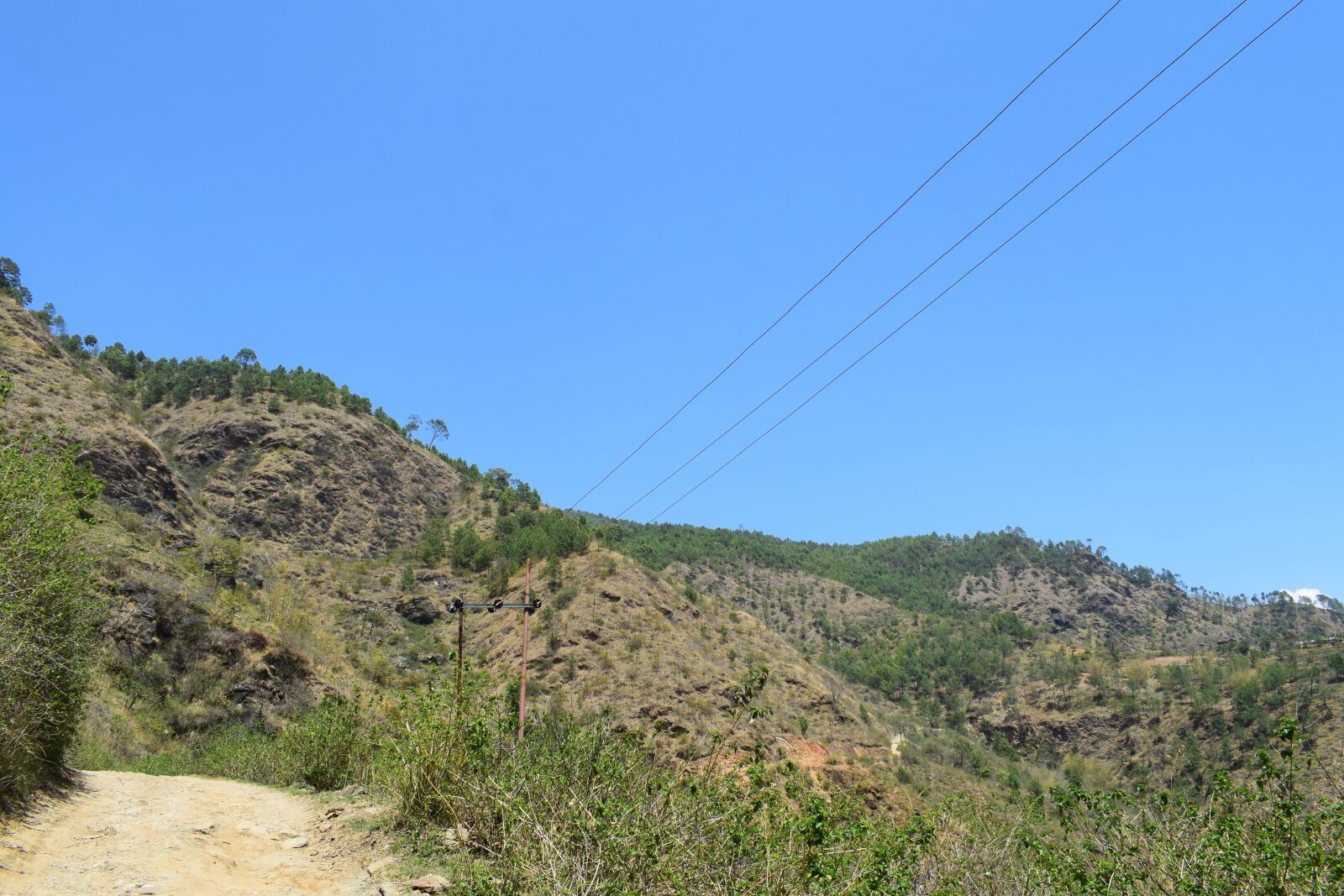 Nikon D5300 sample photo. Hill, with blue sky photography