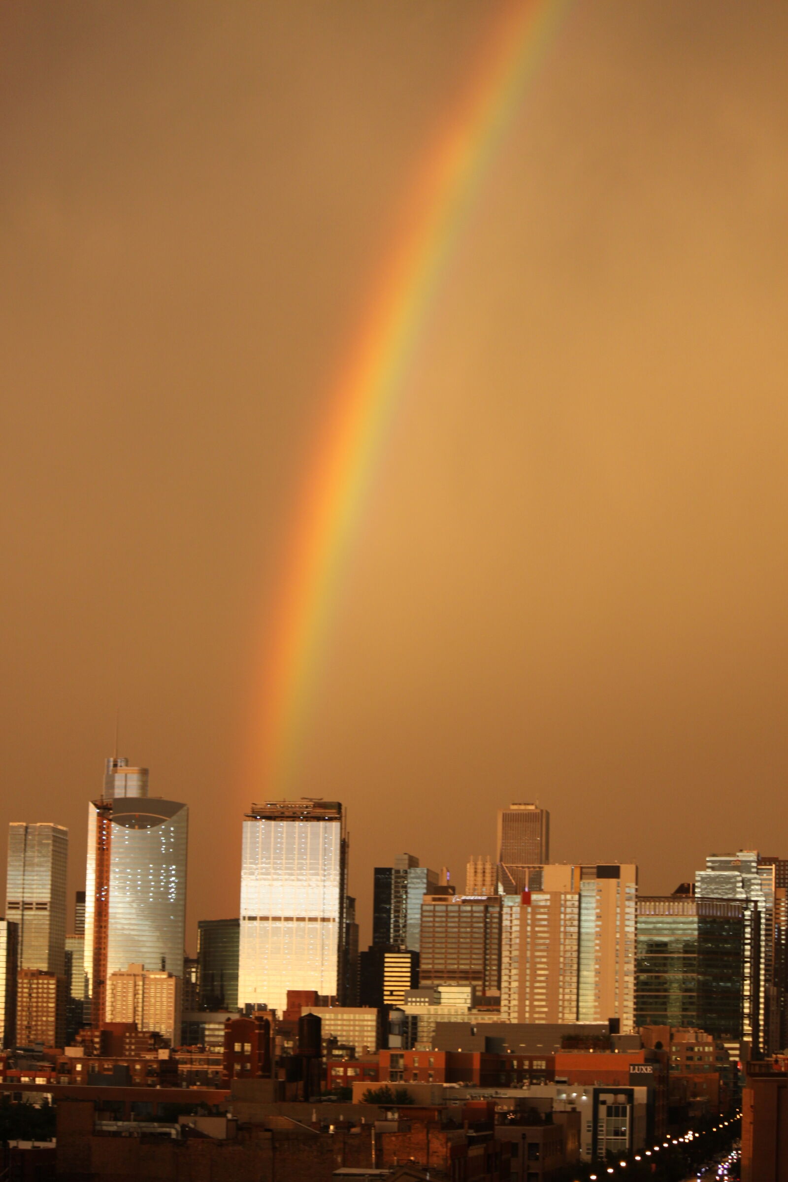Canon EOS 50D + Canon EF-S 55-250mm F4-5.6 IS sample photo. Chicago, double, rainbow photography
