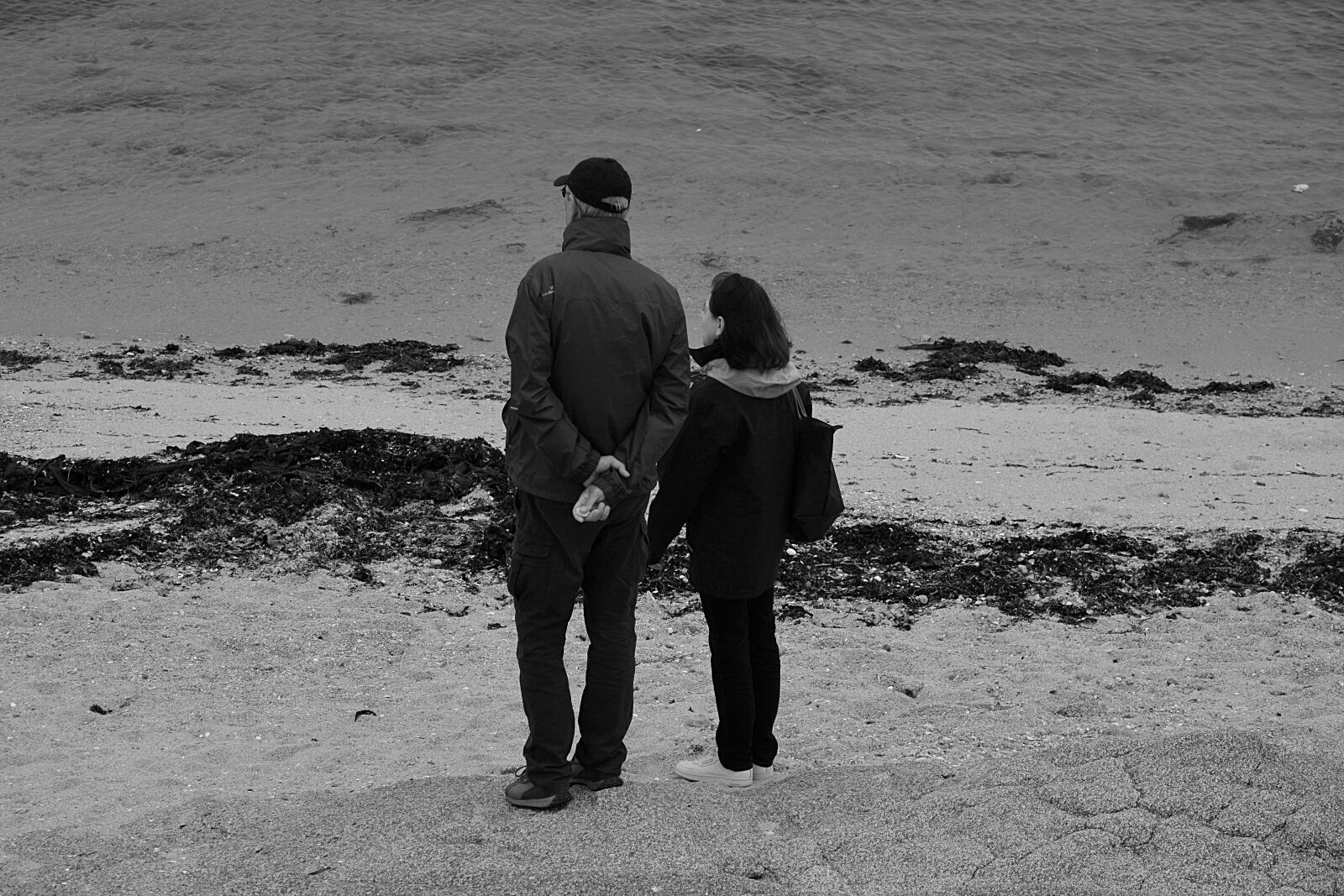 Nikon D5200 sample photo. Couple, discussion, marche, noir photography