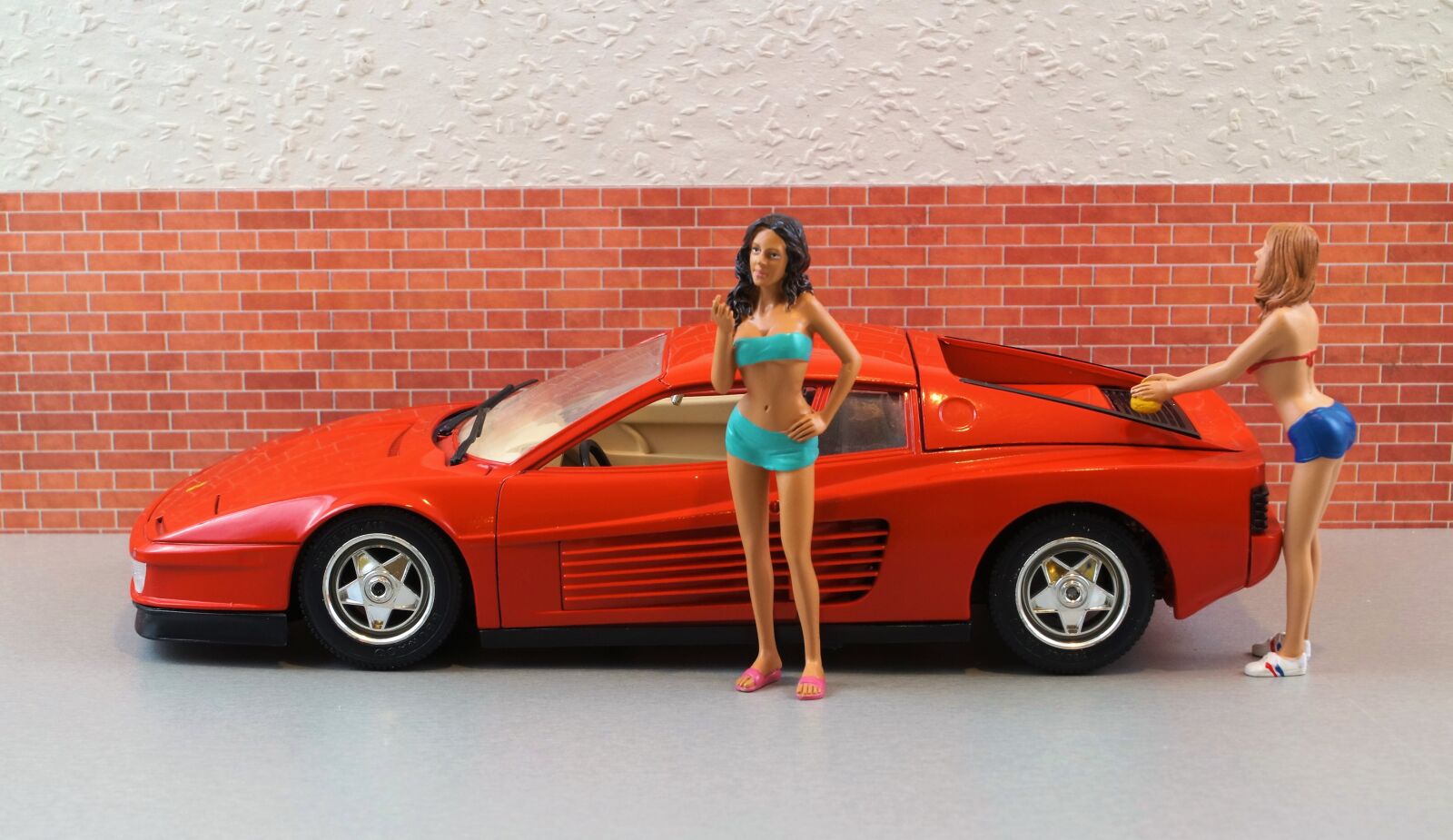 Sony DT 18-70mm F3.5-5.6 sample photo. Model car, ferrari, model photography