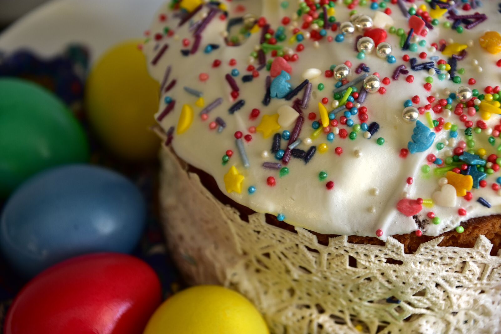 Nikon D3400 sample photo. Easter, easter cake, eggs photography