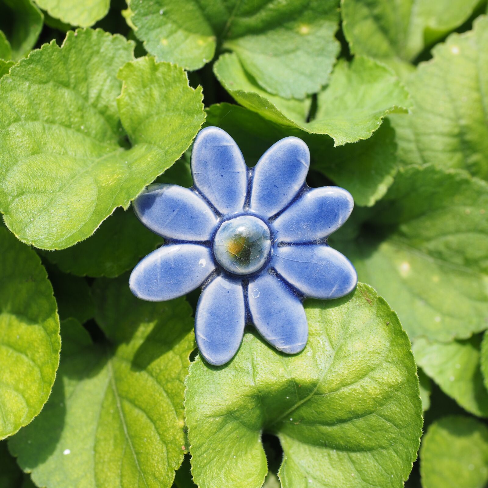 Olympus OM-D E-M1 + Olympus M.Zuiko Digital ED 12-40mm F2.8 Pro sample photo. Garden decoration, ceramic, flower photography