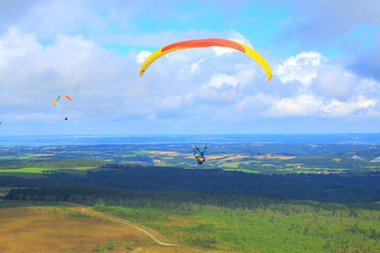 Canon EOS 70D sample photo. Parachute, hang gliding, flying photography