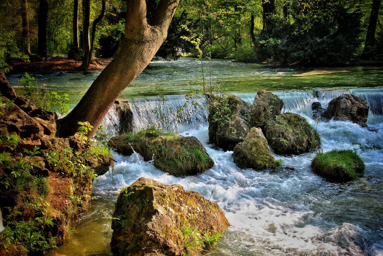 Nikon D3000 sample photo. Bach, waterfall, nature photography