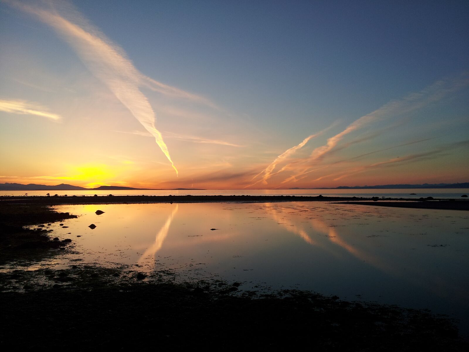 Samsung Galaxy S2 sample photo. Sunset, qualicum beach, vancouver photography