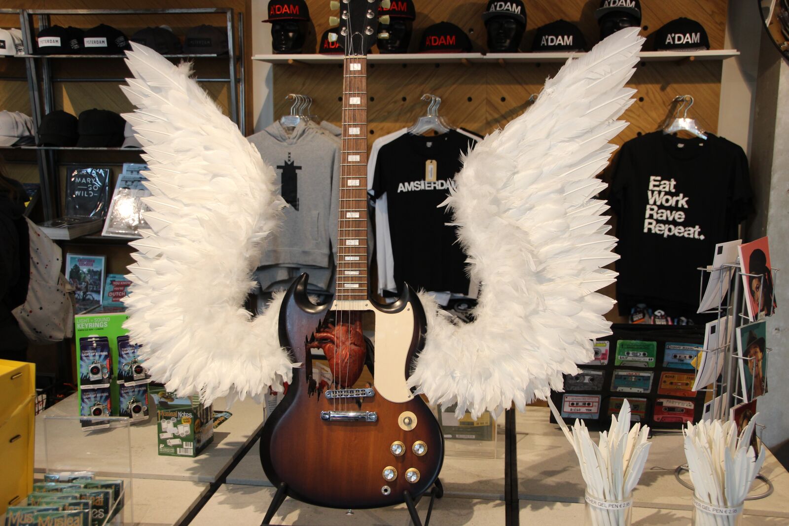 Canon EOS 600D (Rebel EOS T3i / EOS Kiss X5) sample photo. Guitar, angel, wing photography