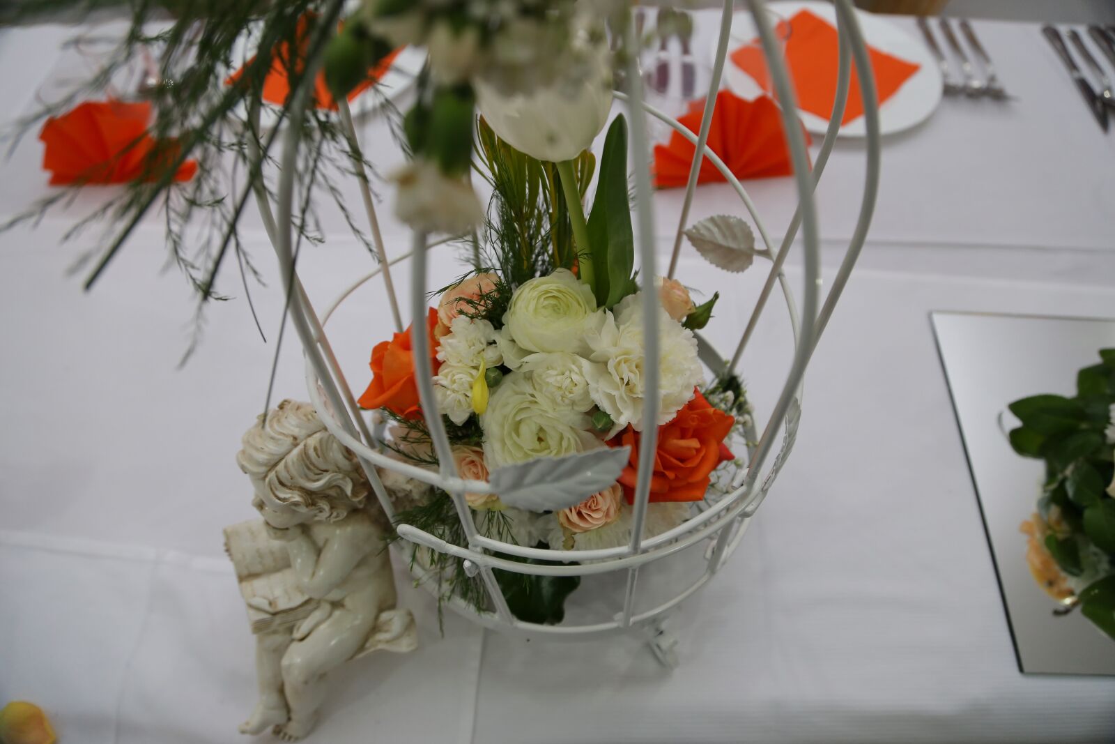 Canon EF 24-105mm F4L IS USM sample photo. Porcelain, figurine, angel, wedding photography