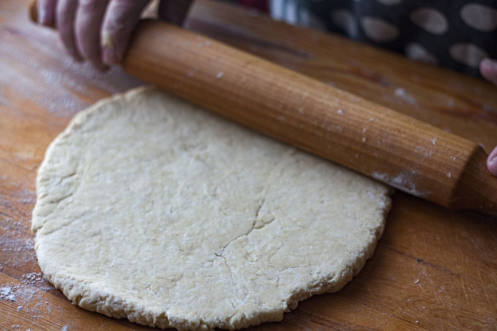 Canon EOS 450D (EOS Rebel XSi / EOS Kiss X2) + Canon EF 50mm F1.8 II sample photo. Dough, rolling, cooking photography