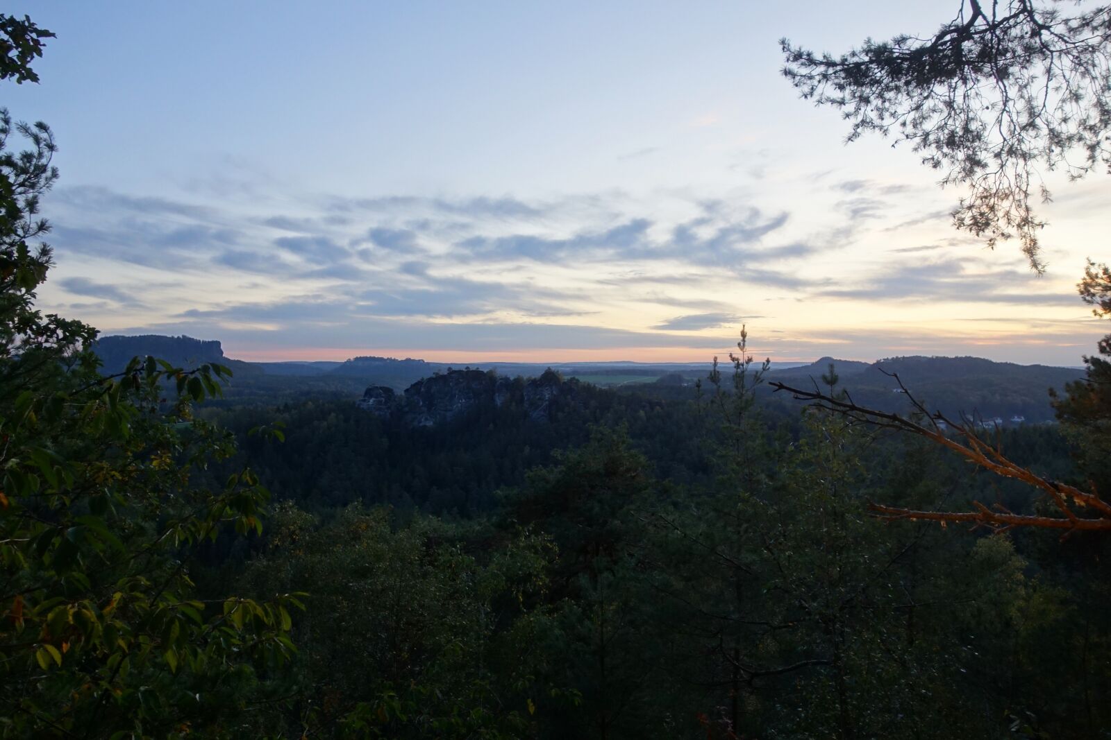 Sony Cyber-shot DSC-RX100 sample photo. Twilight, saxon switzerland, mountains photography