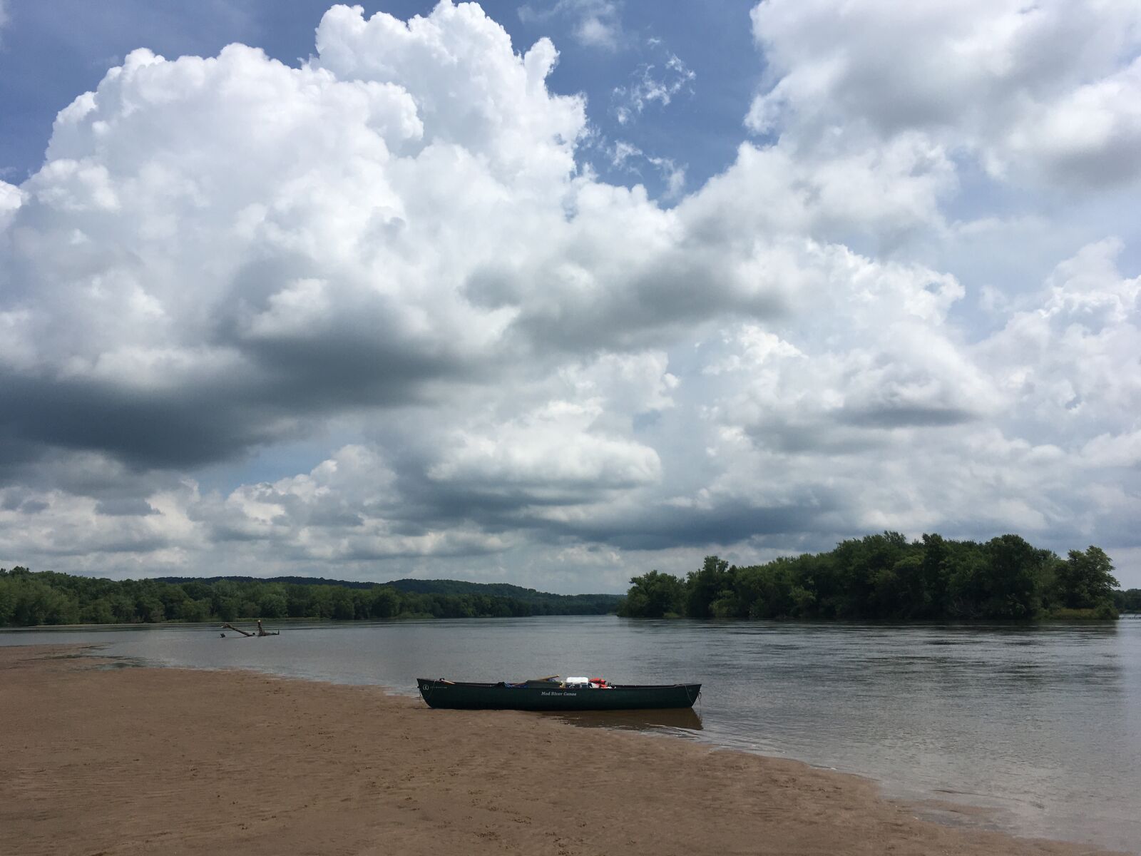 Apple iPhone SE (1st generation) sample photo. Wisconsin, river, canoe photography