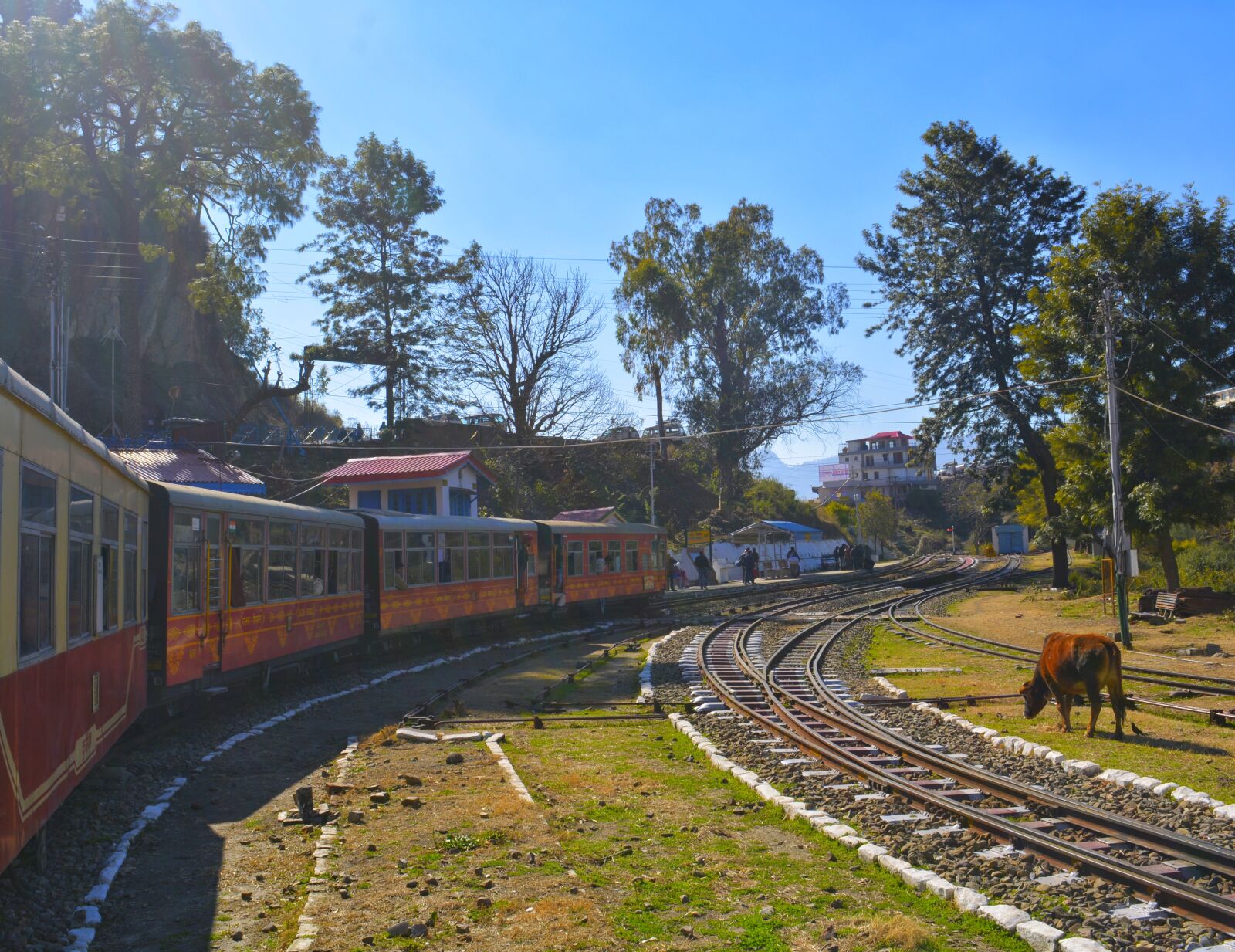 Nikon D5200 sample photo. Train, india, track photography