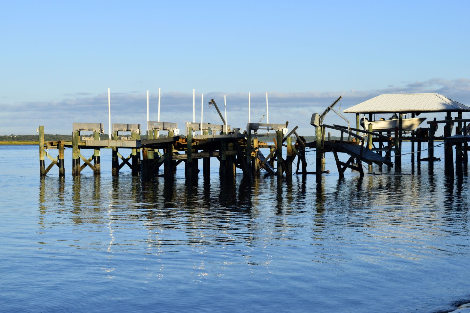 Nikon D3300 sample photo. Hurricane matthew, damage, dock photography