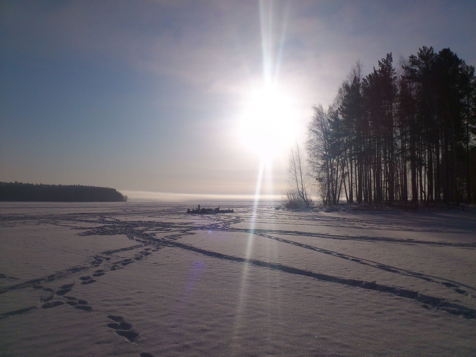 Sony Ericsson Xperia Arc sample photo. Winter, sun, snow photography