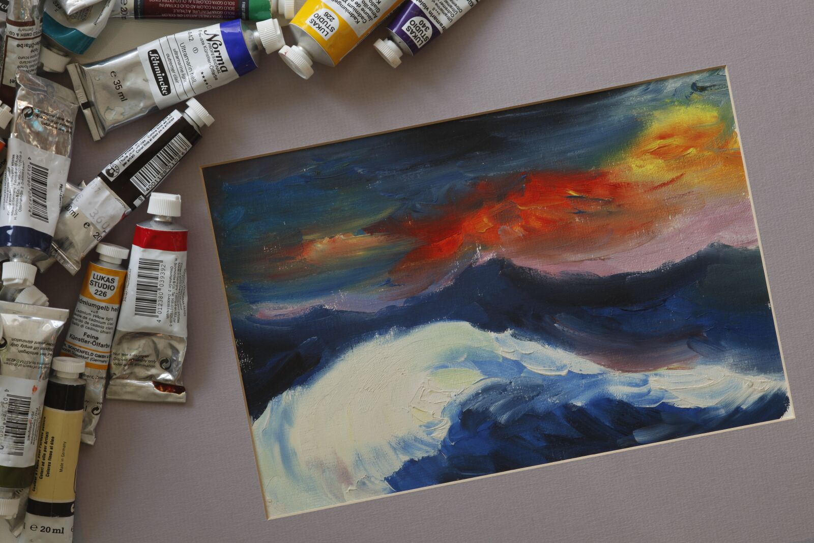 Canon EOS 5D Mark II sample photo. Oil painting, hobby, oil photography
