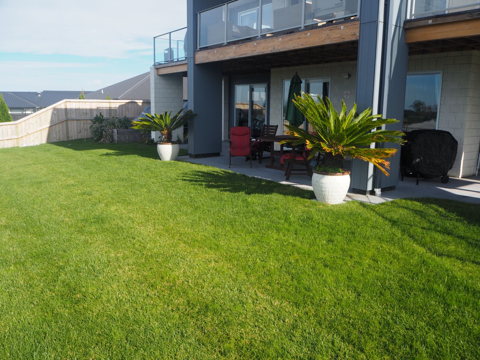 Olympus OM-D E-M10 sample photo. Terrace, lawn, grass photography