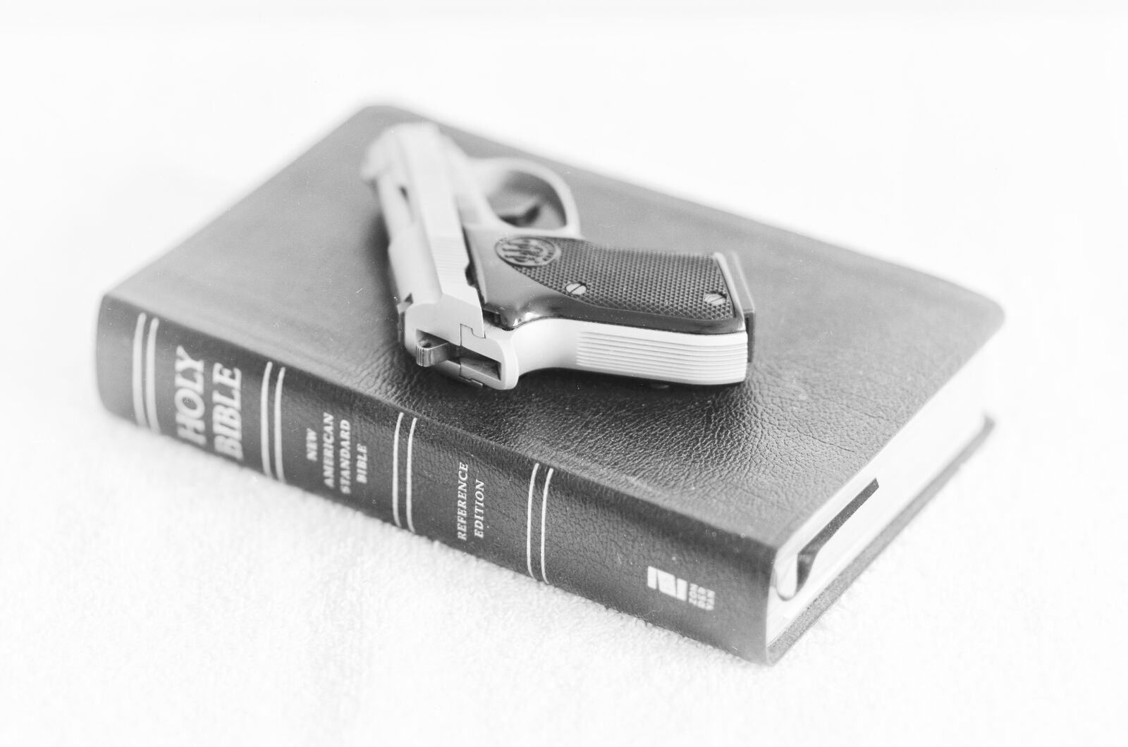 Pentax K-01 sample photo. Bible, gun, religion photography