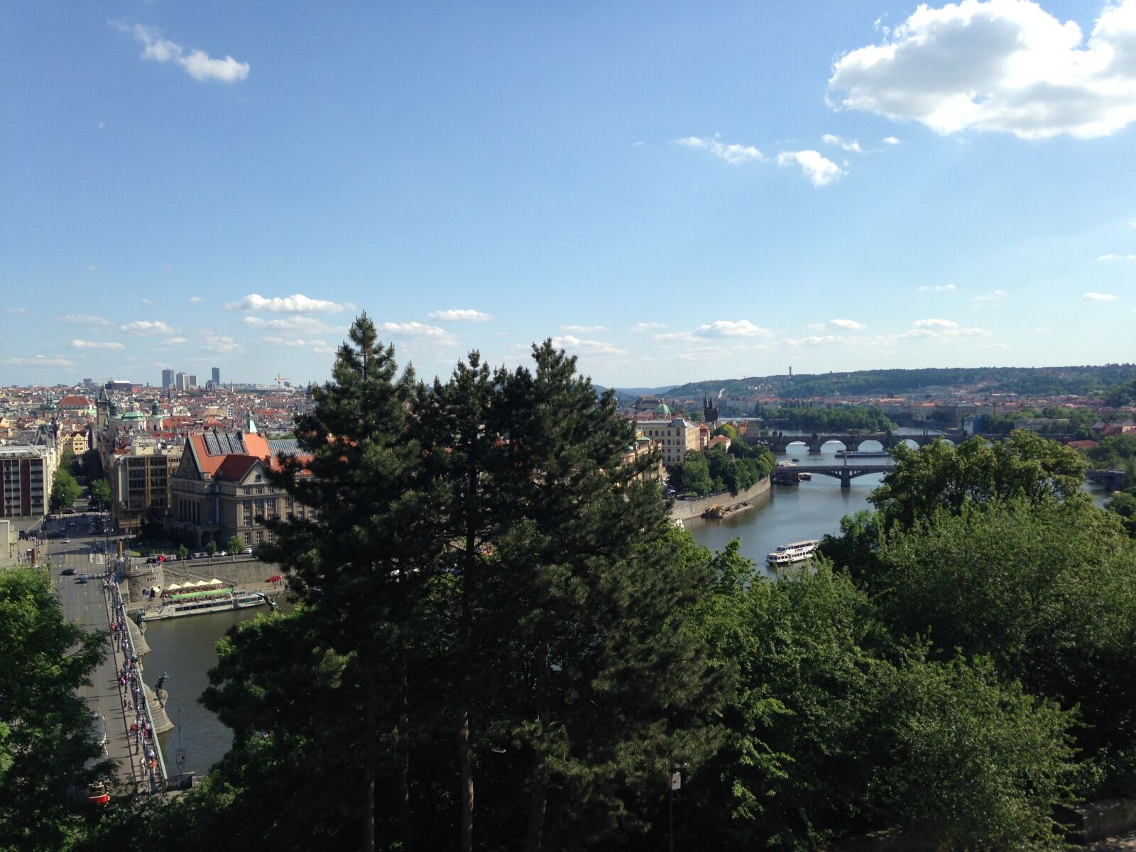 iPhone 5 back camera 4.12mm f/2.4 sample photo. Prague, bridges, vltava photography